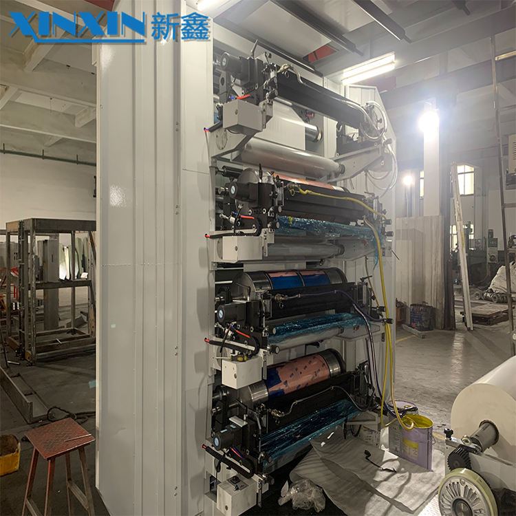 8 Colour Flexo Label Printing Machine Flexographic Printing Machine for Plastic Polypropylene Bags