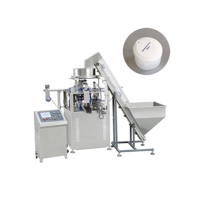 Automatic 19L 5 Gallon Water Bottle Lid Closure Cap Sealing Labeling Machine