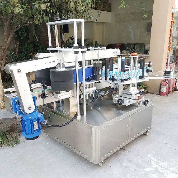 Automatic Adhesive Sticker Paint Can Bucket Pail Labeling Machine 5L 10L 15L 20L