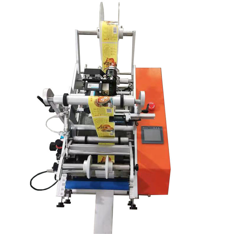 Semi Automatic Double Side Labeling Machine Round Bottle Labeling Machine