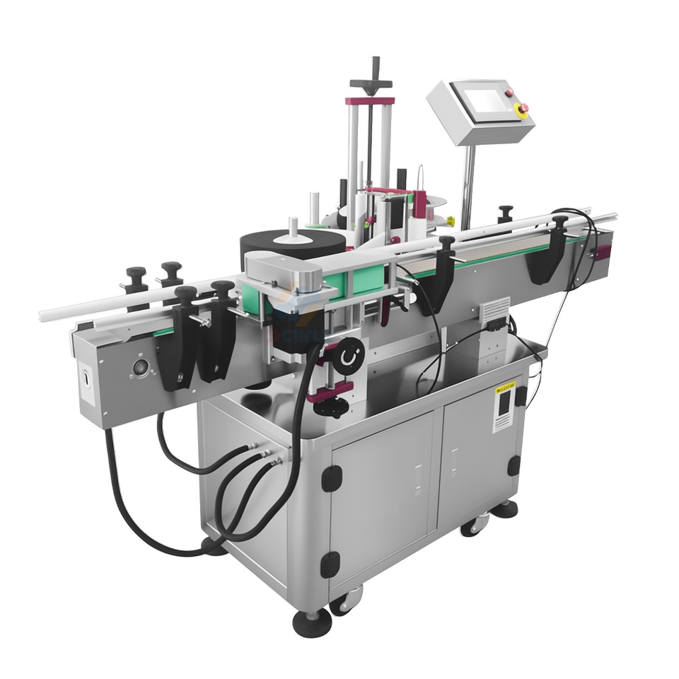 Automatic Square Bottle Sticker Labeling Machine Production Line 3-Sided Label Gluing Machine