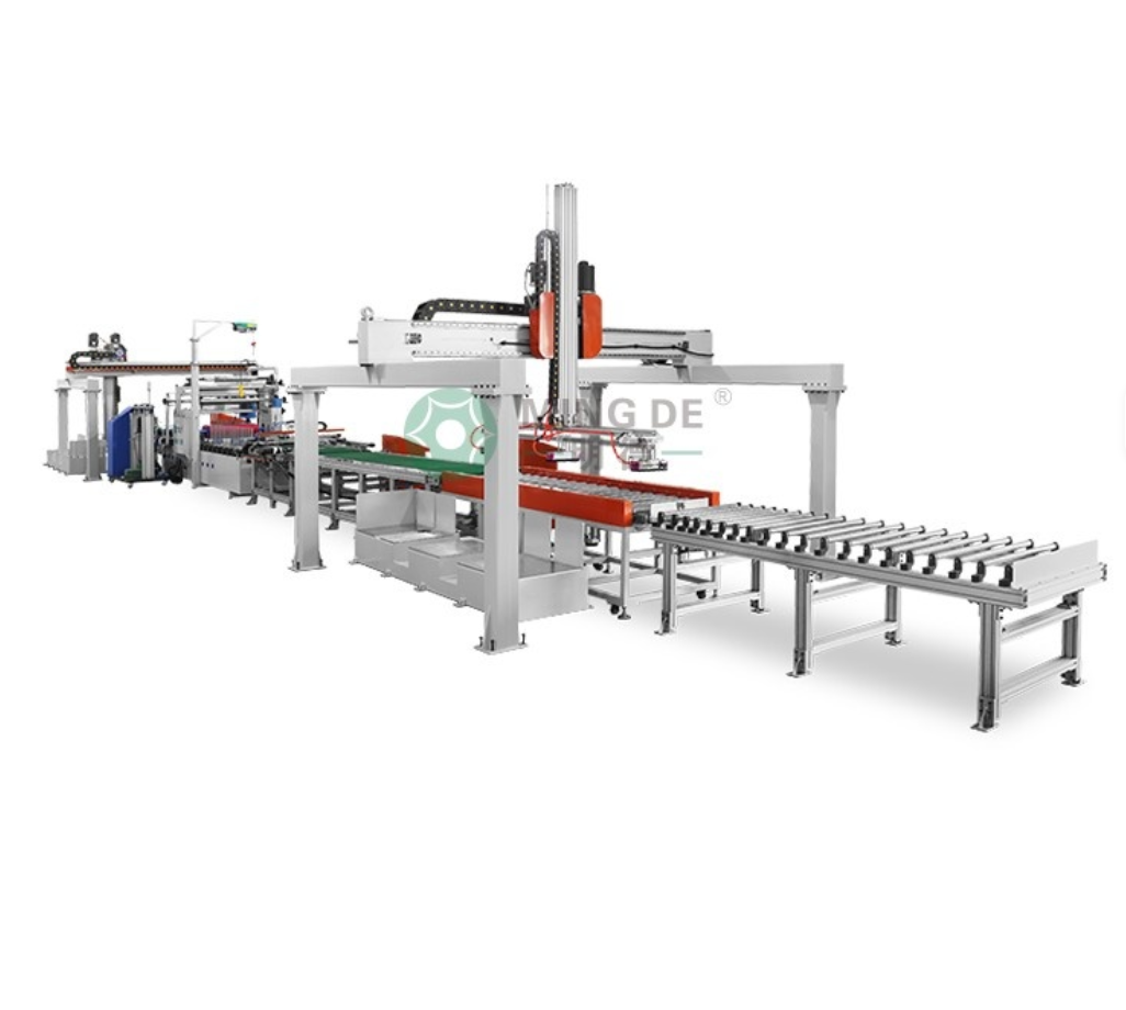 Mingde Machinery Automatic Melt Adhesive Coating Production Line Integrated Wall Panel Calcium Carbonate Board Coating Wood
