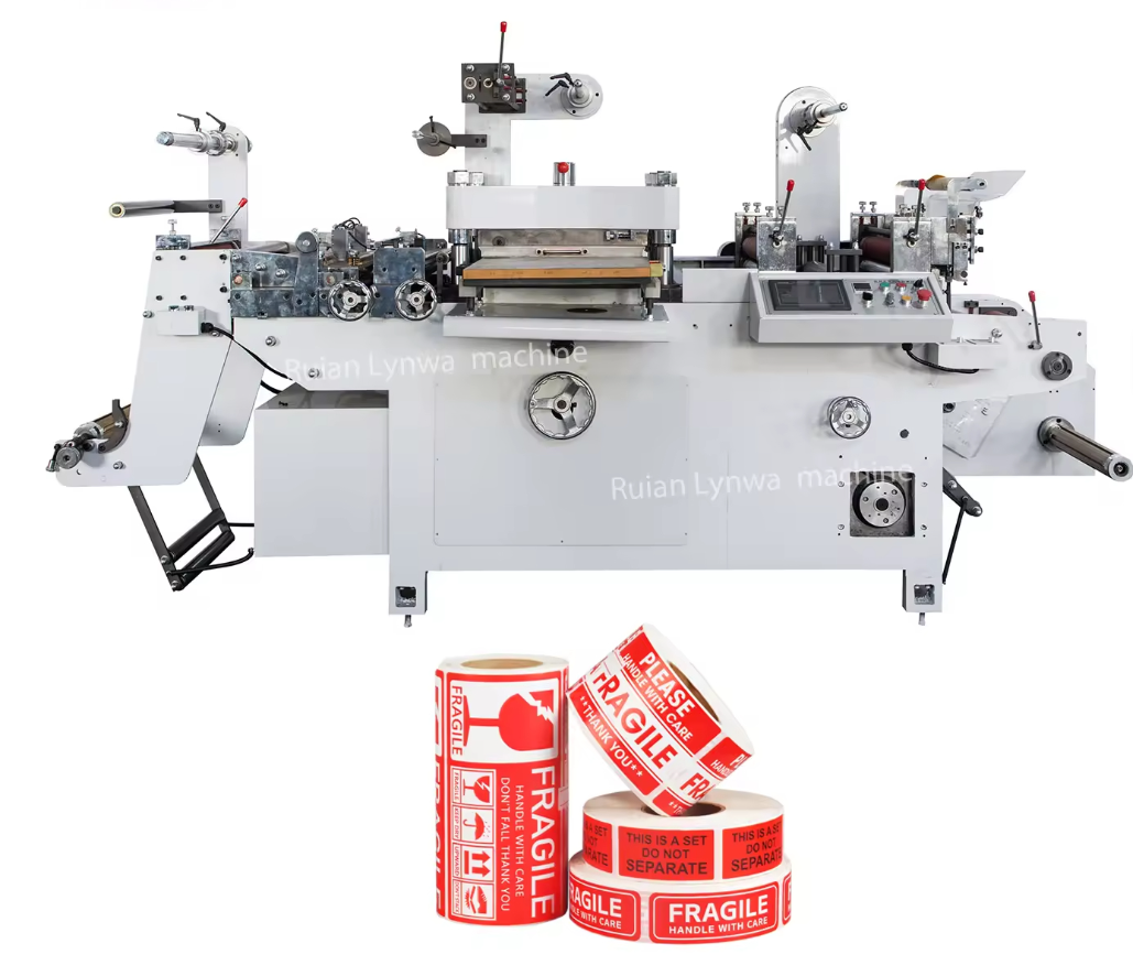 HJMQ-550A Aluminum Induction Foil Self-adhesive Seal Gasket and PE Foam Cap Seal Paper Cap Liner Die Cutting Making Machine