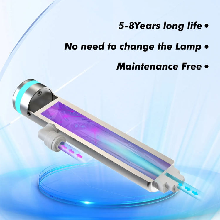 Wholehouse Water Filtration System 99.999% Disinfection Ultraviolet Water Purifier 30LPM UVC LED Water Sterilizer