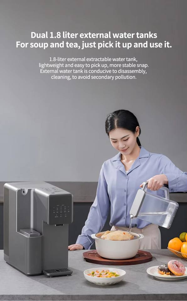 2025 Latest Strontium Rich Mineral Water Desktop 5-stage RO Water Purifier With TDS Detection Function
