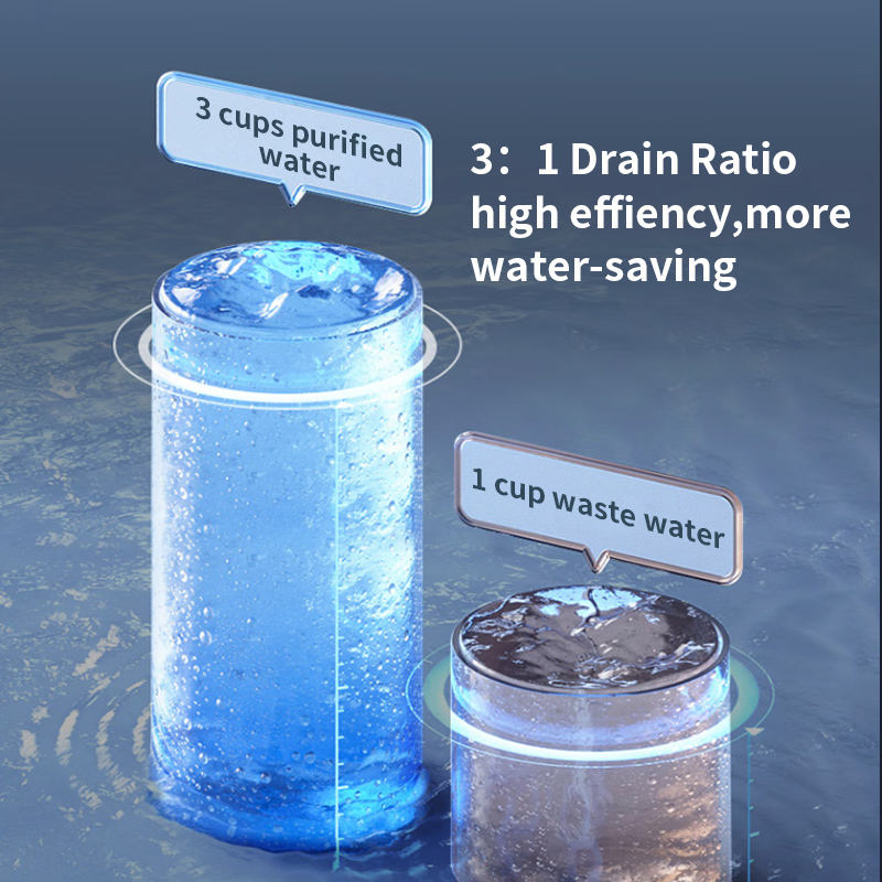 Electric Desktop Reverse Osmosis Water Purifier Household Hotel RO System Tankless Plastic Material Water Filter