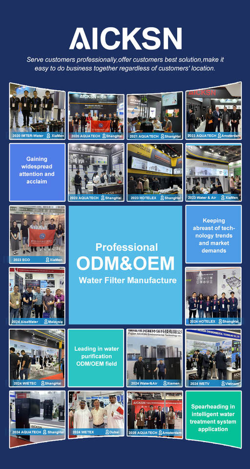 Aicksn 40LPM Large Flow Filtration System Water Treatment Plant Commercial Water Purifier for Business Industrial