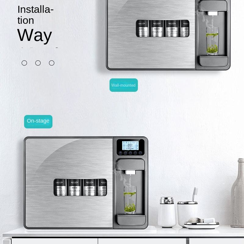 High Wall-Mounted Domestic RO Water Purifier with Cold Filtration and Instant Heat Integrator for Household Use