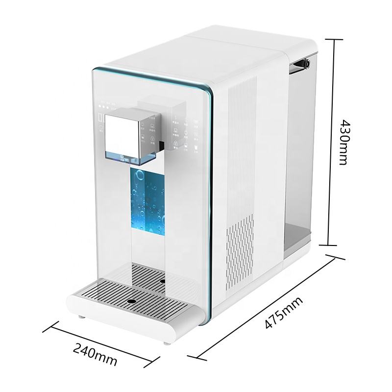 3 Stage Household Hotel Use Tabletop Reverse Osmosis Hydrogen Water Purifier with Heating Cooling Dispenser