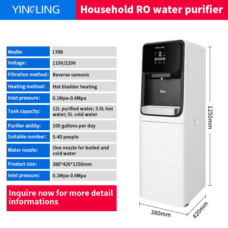 Office Classroom Restaurants Drink Water Dispenser Reverse Osmosis Water Purifier and Cooler Household Water Dispenser