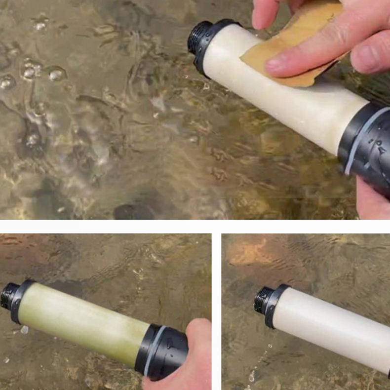 Portable Outdoor Survival Camping Hiking Water Filter Pump Manual Ceramic Water Filter Sports Water Purifier