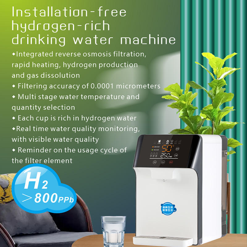 Hydrogen Alkaline Mineral Water RO System Instant and Warm Hydrogen Maker Water Dispensers H2 Water Purifier