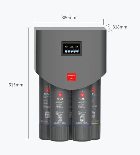 Electric Tabletop Water Purifier with Comprehensive Filtration System Reverse Osmosis Water Filter Softener Cleaning System