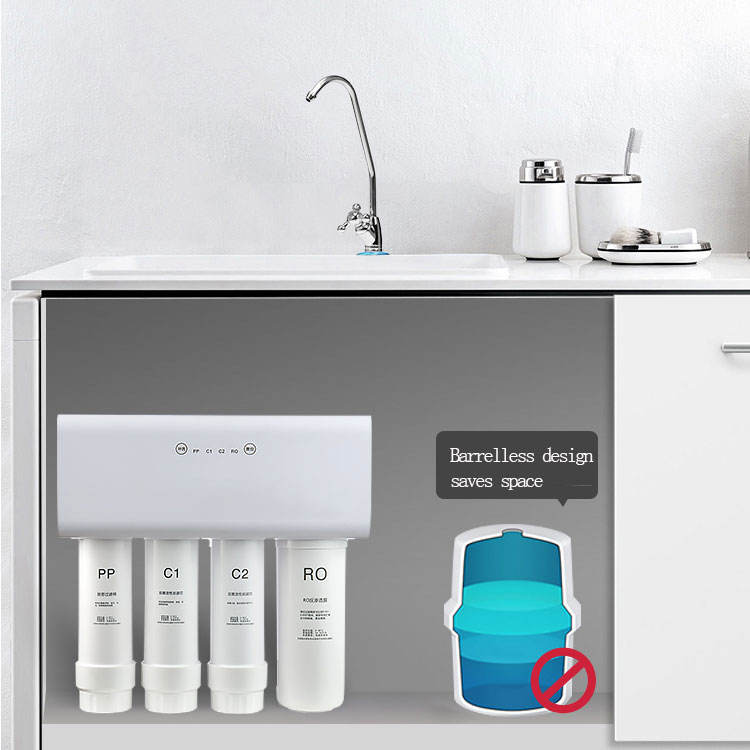 Tankless Undersink 400G 4 Stages Home Mini RO System Tap Reverse Osmosis Water Purifier