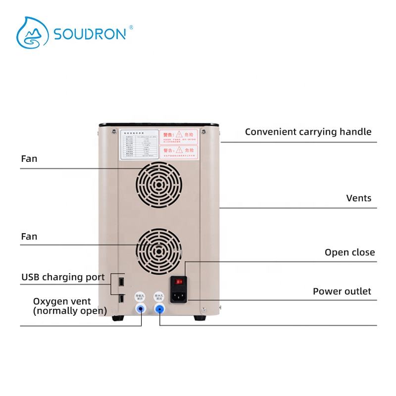 Water Filters USB Charging Hydrogen Water Maker Purifier 99.99% Hydrogen Generator 600ml/min Alkaline Water Machine