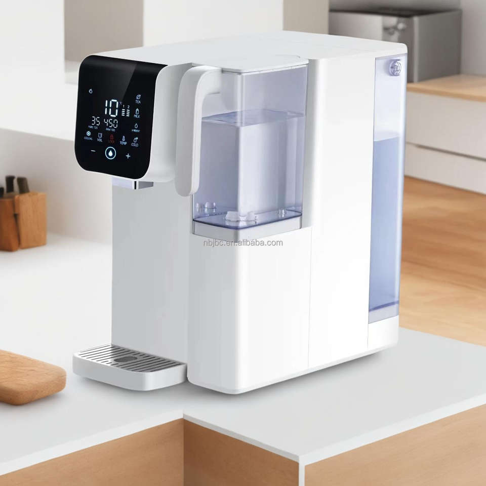 The Zero Installation Countertop Reverse Osmosis System Water Purifier Provides and Cold Water for Household Use.