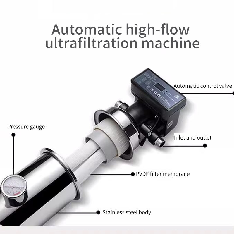 Malaysia Central Whole House Water Filter PVDF Membrane POE Water Purifier Outdoor Manual 304SS Drinking Water Purifier