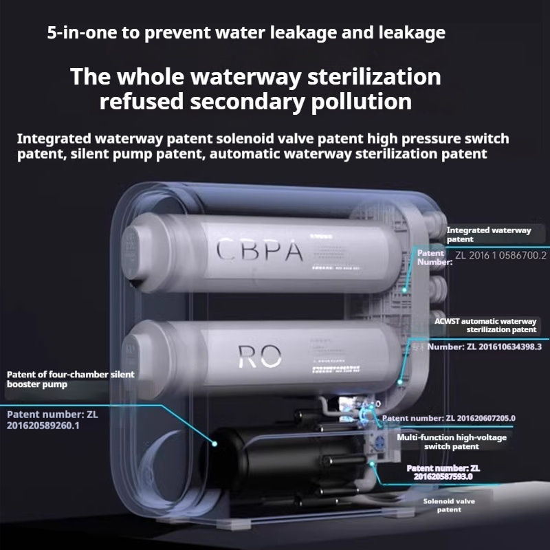 Hunsdon Reverse Osmosis Water Filter System Under Sink Household Water Filter RO Machine Purifier