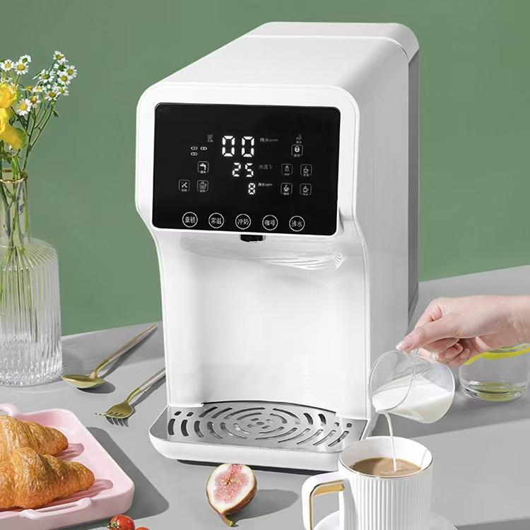 Household Desktop Reverse Osmosis Water Purifier Electric Class 3 RO System with Self-Cleaning Feature Tankless Plastic Material