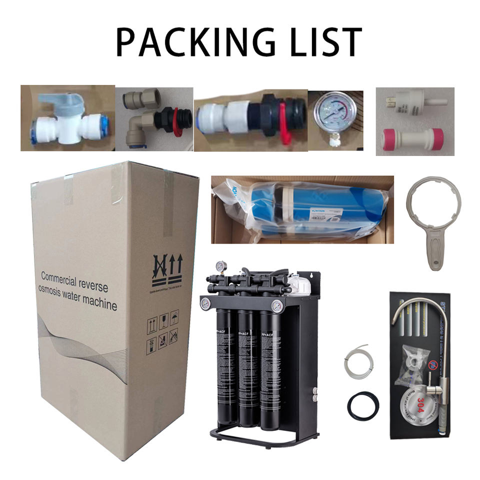 2000GPD 5LPM 0.25TPH Tankless RO Commercial Reverse Osmosis Water Filter System Purifier for Household RV for Drinking Ice Maker