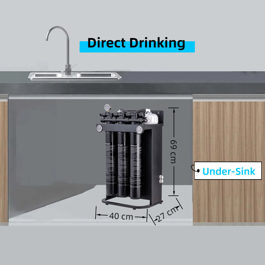 2000GPD 5LPM 0.25TPH Tankless RO Commercial Reverse Osmosis Water Filter System Purifier for Household RV for Drinking Ice Maker