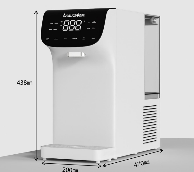 Compact Countertop Reverse Osmosis (RO) Water Purifier ( & Cold Water) - For Home/Office with Compressor Cooling