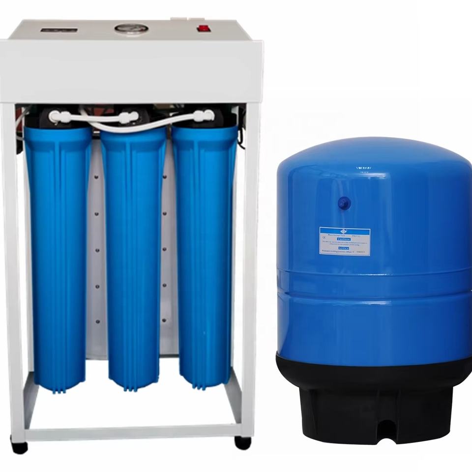 Commercial Reverse Osmosis Water Purifier 300/400g Large Flow Pure Water Treatment with RO Water Tank