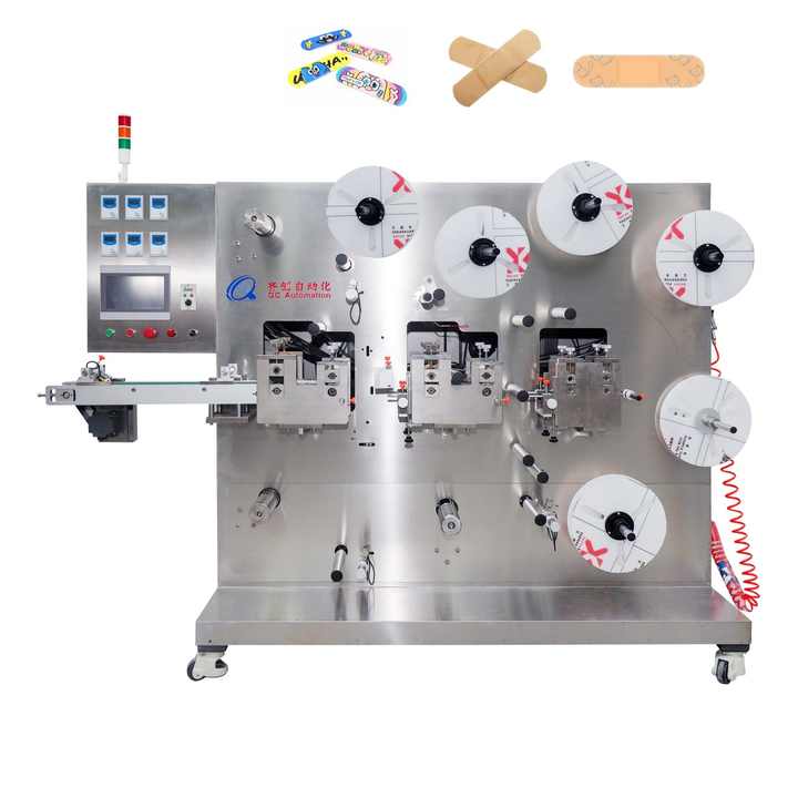 Automatic QC-120 High-Speed Slitting Machine for Medical Adhesive Plaster Band-Aid Electrically Driven for Plastic Film