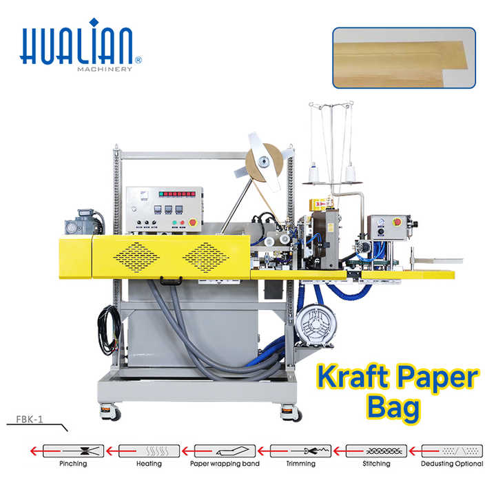 Hualian FBK-13DC Automatic Industrial Sealing Machine Continuous Bag Sewing Stitching Packing Machine for 25kg Heavy Bag