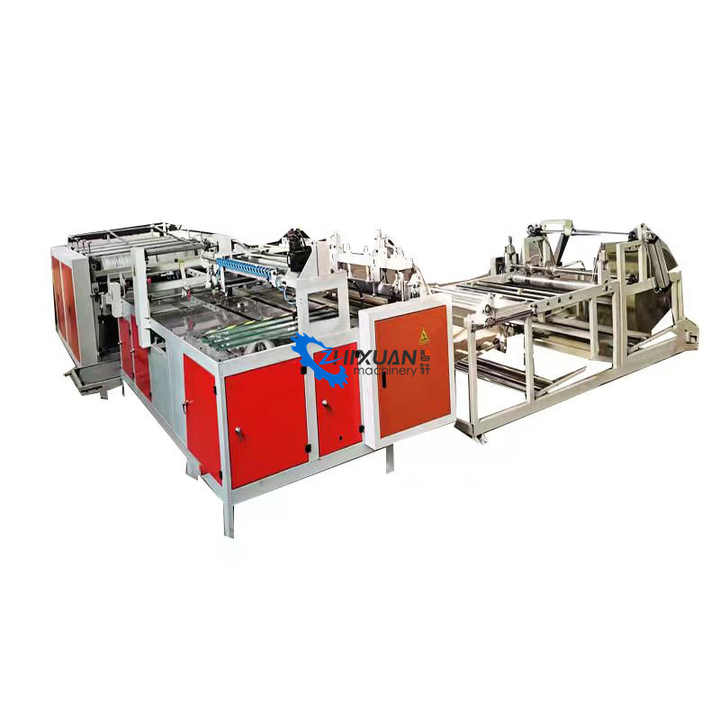 High Speed Auto Cutting & Sewing Machine for Woven Bag Sack Kraft Paper Cement Bag Maker Making Machine