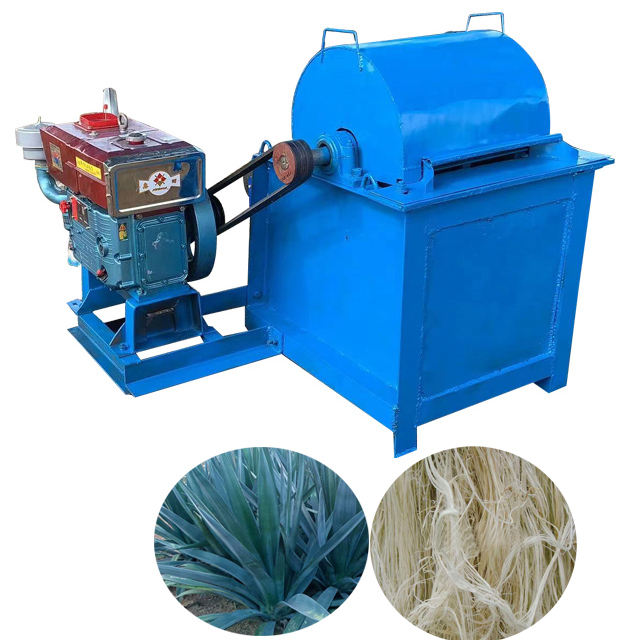 Sisal Fiber Decorticator Machine - Electric/Diesel, Low Noise, 98% Shelling Rate for Hemp & Banana Fiber Extraction