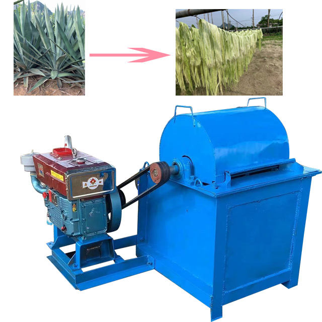Sisal Fiber Decorticator Machine - Electric/Diesel, Low Noise, 98% Shelling Rate for Hemp & Banana Fiber Extraction