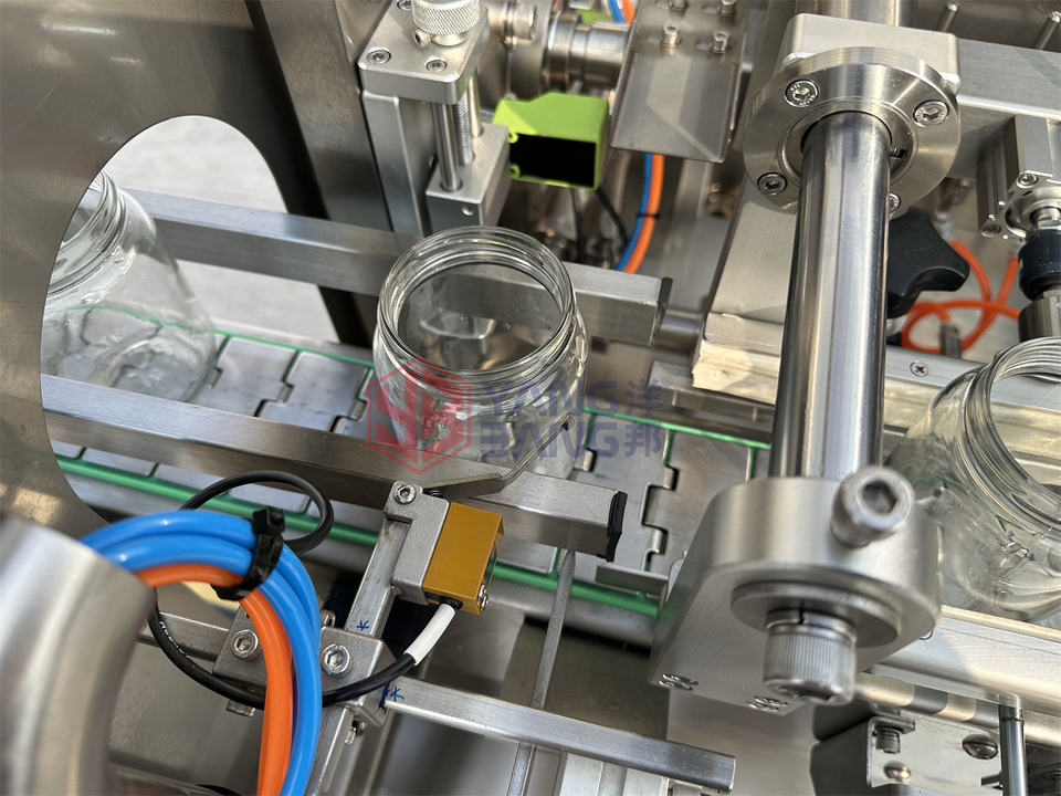 YB-FX40 Automatic Glass Jar Cleaning Machine Glass Bottle Air Water Washing Rinsing Machine