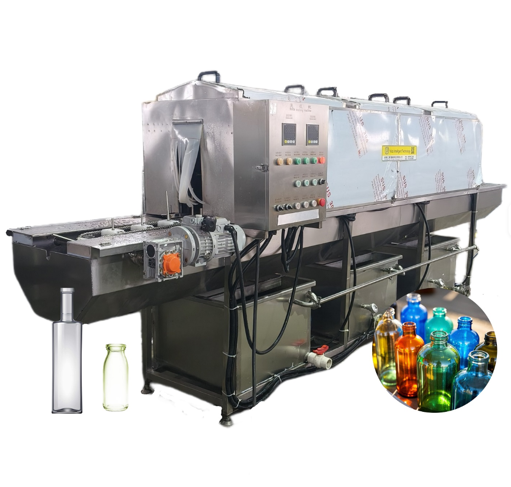 Industrial Use Air Rinsing Bottle Washing Machine Plastic Bottle Glass Bottle Cleaning Machine for Factories