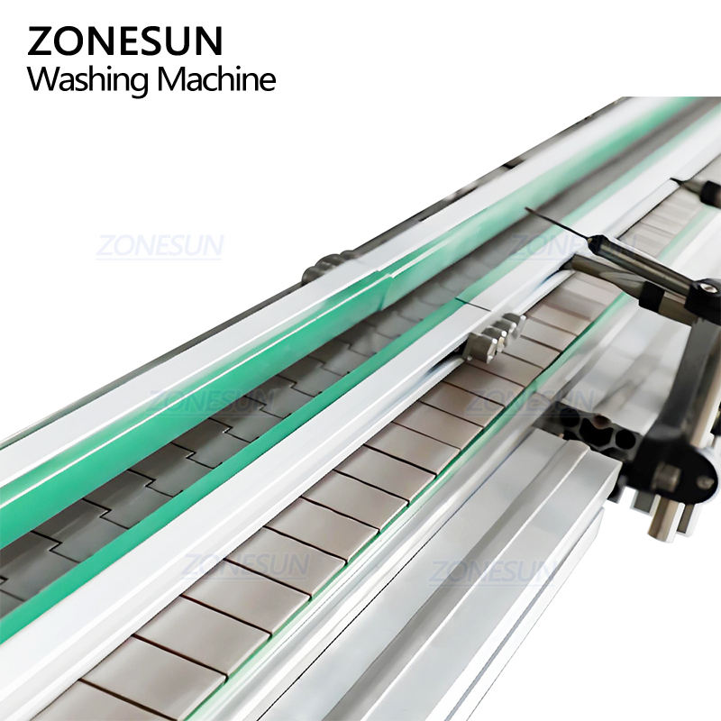 ZONESUN ZS-NIC3 Automatic 12 Heads Air Rinser Blowing Negative Ion Cleaning Washing Glass Plastic Bottle Rinsing Machine