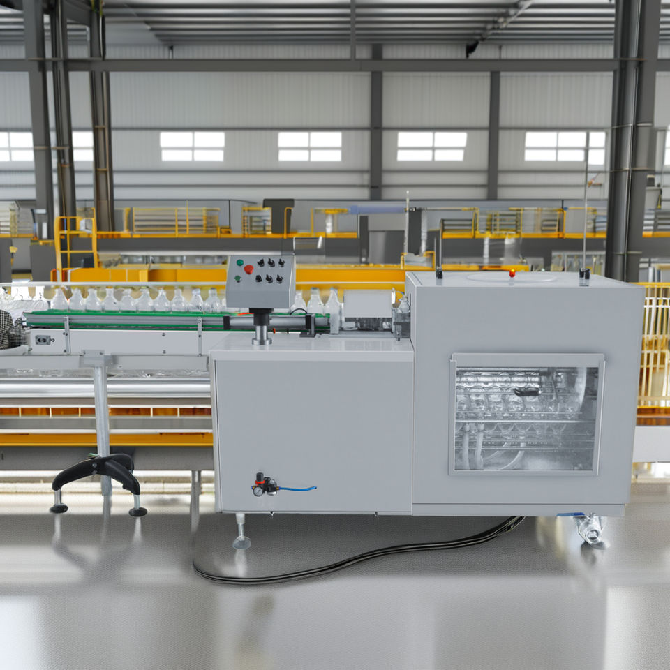 Automatic Internal and External Spray Glass Bottle Cleaning Equipment Bottle Rinsing Machine