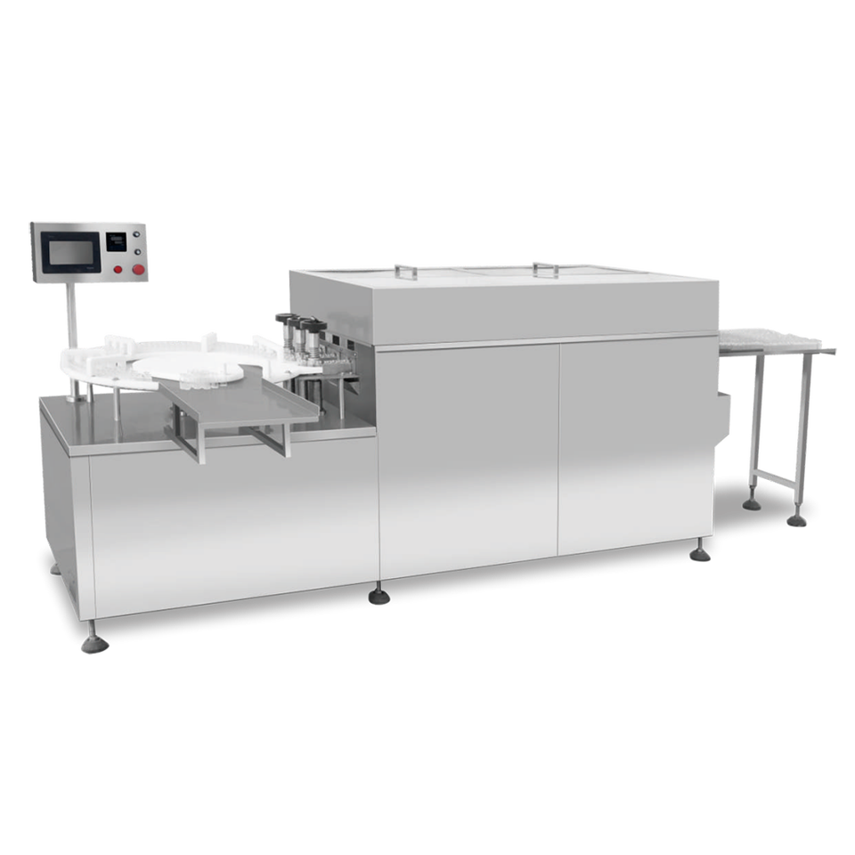 Product Automatic Stainless Steel Vertical Ultrasonic Glass Bottle Heated Cleaning Machine