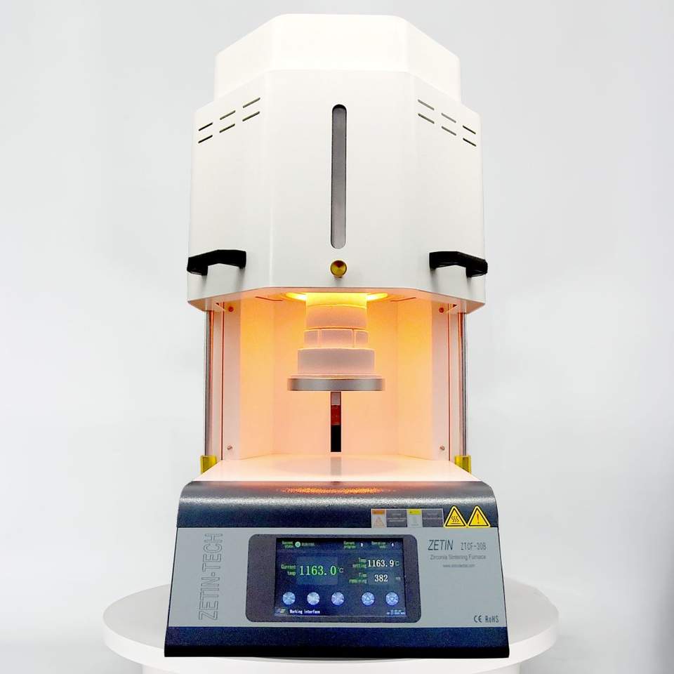 ZETIN Zirconiametal Melting Furnace Dental Fast Sintering Furnace With Programmable