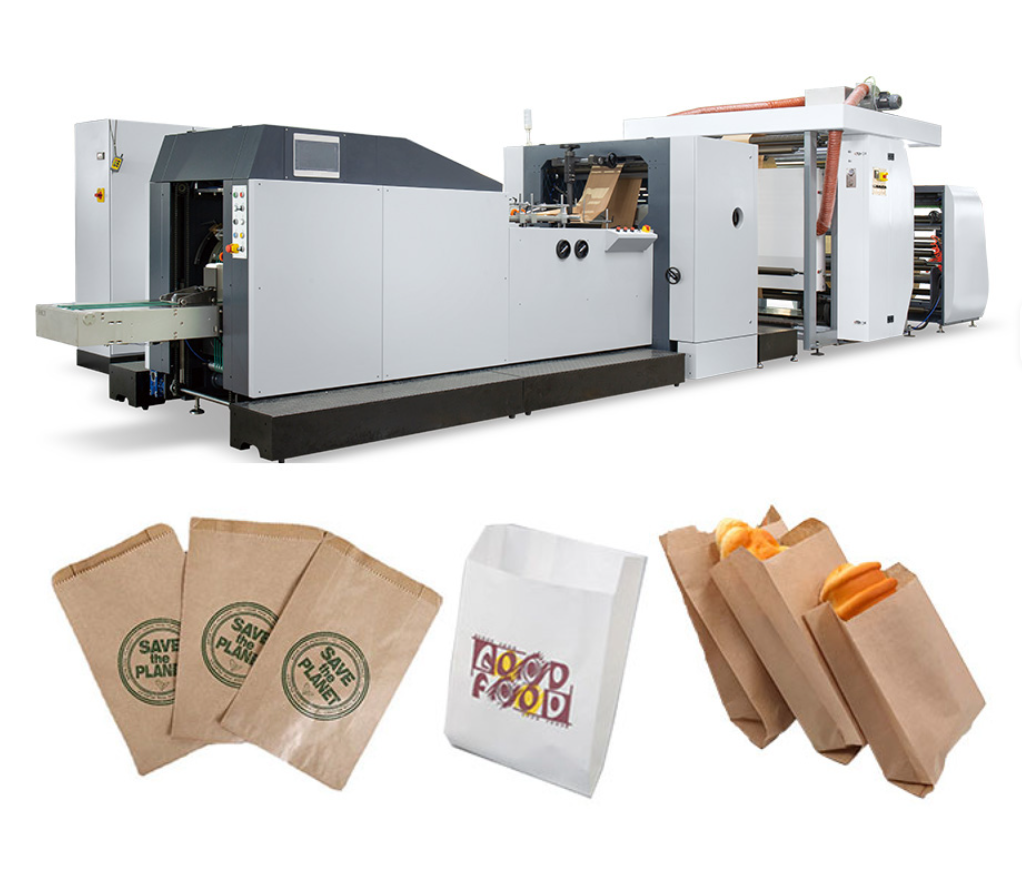 ROKIN Brand Japanese Kraft Paper Bag Machine with Printing Core Component Including PLC Motor Bearing Shopping Bag Production