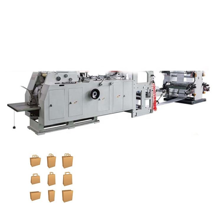 Tianyue Paper Bag Making Machine Semi Automatic High Speed sharp Bottom Kraft Grocery Paper Bag Making Machine