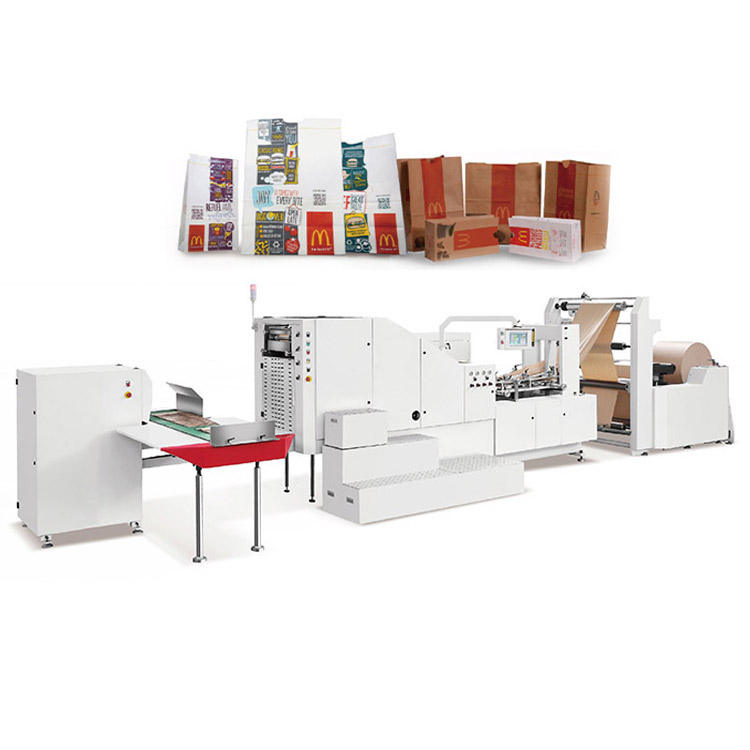 Automatic Simple Auto Paper Bags Making Machine