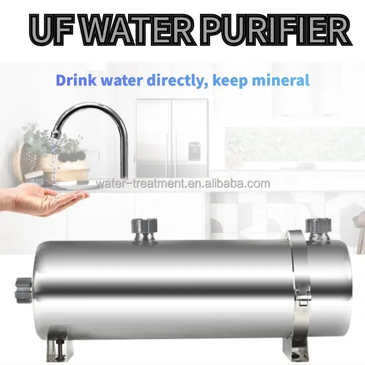 5000L Home Water System PVDF Washable Ultrafiltration UF Water Purifier Mineral Stainless Steel Water Filter