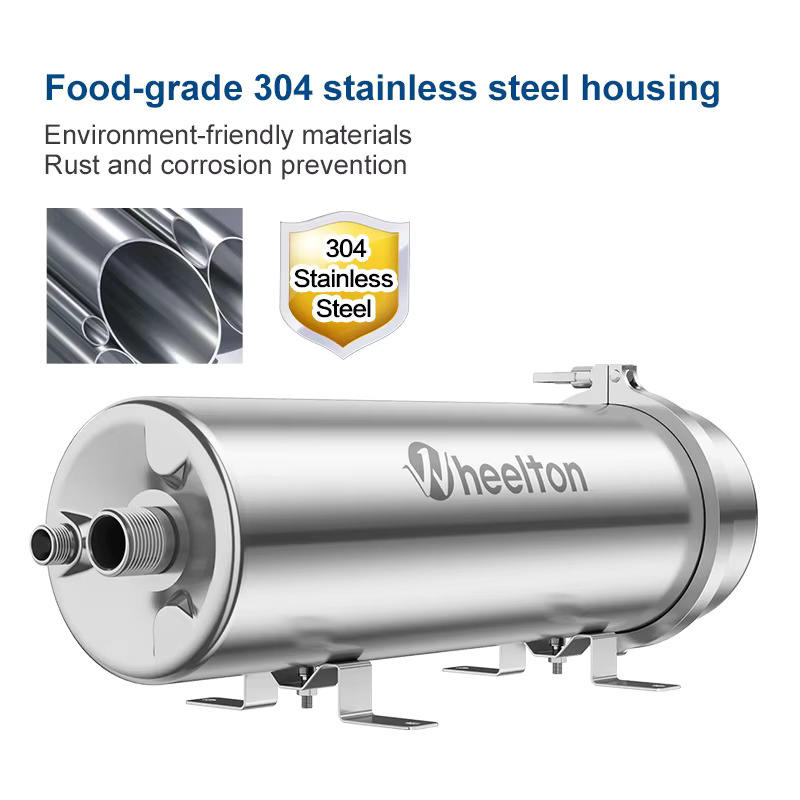 Wheelton 3500L/H Whole House Water Purifier PVDF UF 0.01um Ultrafiltration Filter SUS304 Drinkable Water for Household