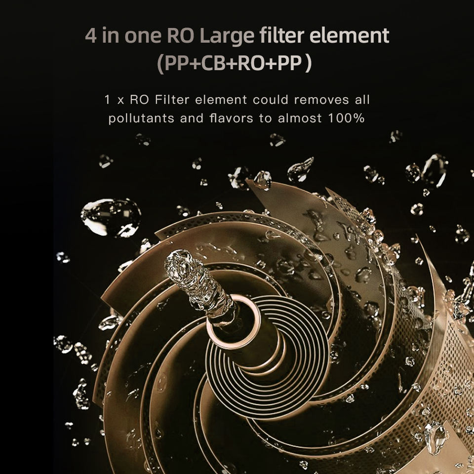 All-in-one Desktop Ro Reverse Osmosis Smart Touch Water Purifier Cold Instant Drinking Water Dispenser Installation-free