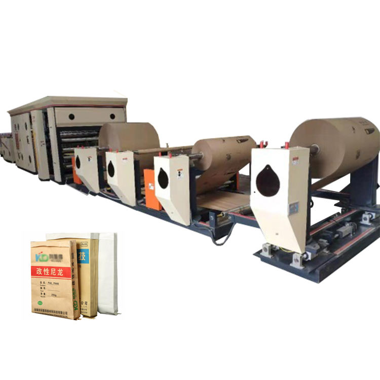 Fully Automatic High Speed Kraft Paper Cement Bag Making Machine