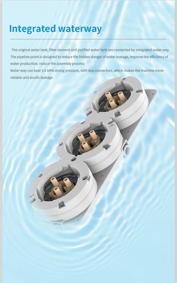 Customized Countertop 200GDP RO Purifier Water Dispenser