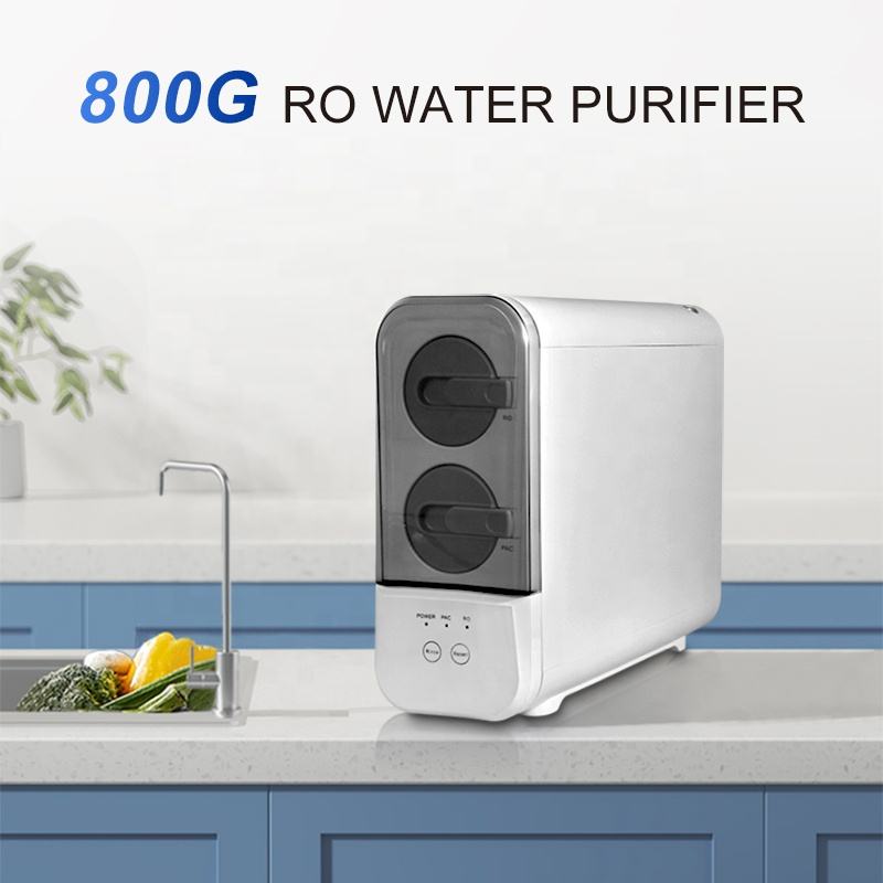 800GPD Reverse Osmosis Water Purifier System Whole House Water Filter System for Well Water With Sediment Filter and RO Membrane