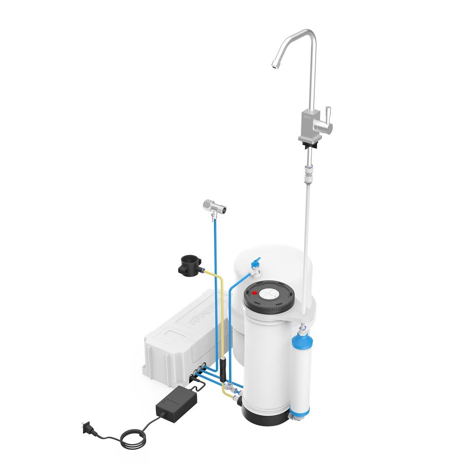 Manual Home Water Purifier Machine with Ro System Filter Self-Cleaning Function for Drinking Water