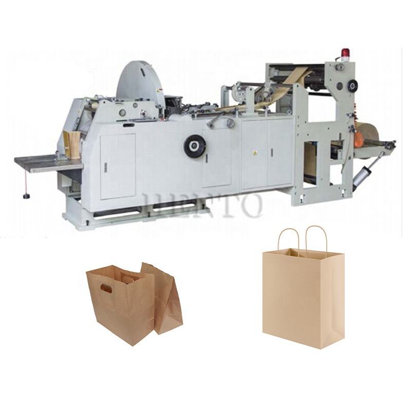 Automatic Kraft Paper Bag Making Machine / Paper Food Bag Machine / Bread Paper Bag Machine