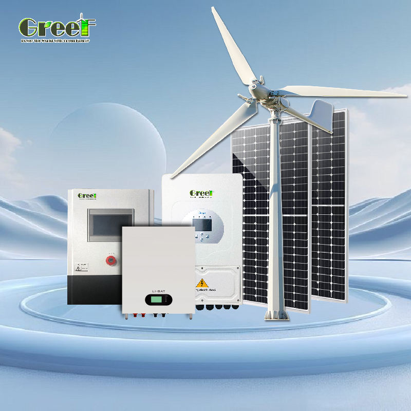 Complete Kit 15kw 20kw 25kw Residential Hybrid Solar Wind Power Generator